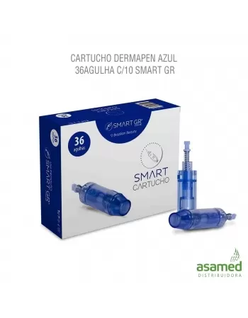 CARTUCHO DERMAPEN AZUL 36AGULHA C/10 (UNIVERSAL) SMART GR