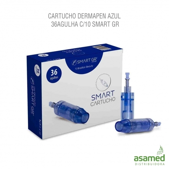 CARTUCHO DERMAPEN AZUL 36AGULHA C/10 (UNIVERSAL) SMART GR