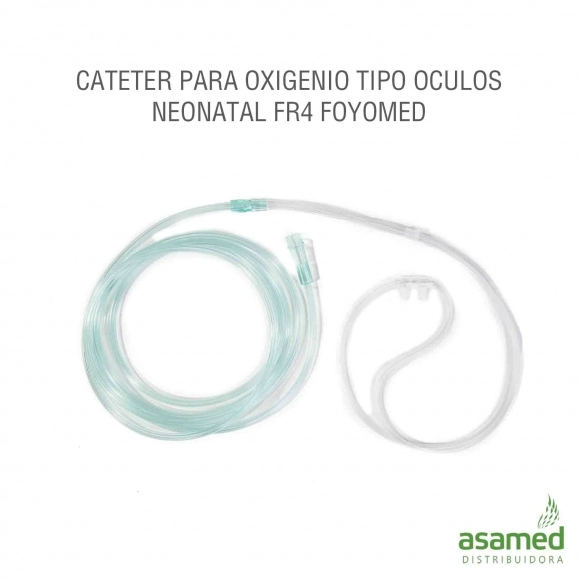 CATETER PARA OXIGENIO TIPO OCULOS NEONATAL FR4 FOYOMED