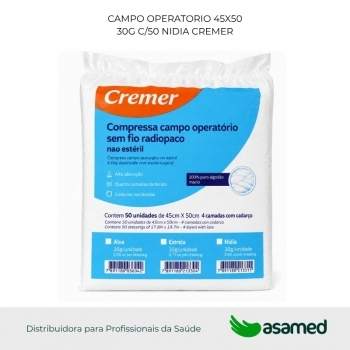 CAMPO OPERATORIO 45X50 30G C/50 NIDIA CREMER
