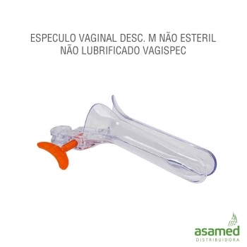 ESPECULO VAGINAL DESC. M NÃO ESTETIL NÃO LUBRIFICADO VAGISPEC