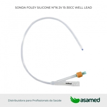 SONDA FOLEY SILICONE Nº16 2V 15-30ML WELL LEAD