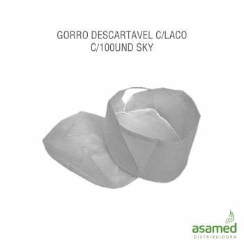 GORRO DESCARTAVEL C/LACO C/100UND SKY