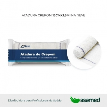 ATADURA CREPOM 15CMX1,8M INA NEVE
