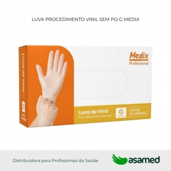 LUVA PROCEDIMENTO VINIL SEM PO G MEDIX
