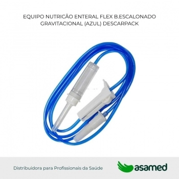 EQUIPO NUTRICÃO ENTERAL FLEX B.ESCALONADO GRAVITACIONAL (AZUL) DESCAR