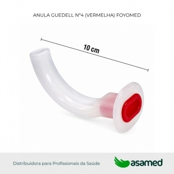 CANULA GUEDELL Nº4 (VERMELHA) FOYOMED