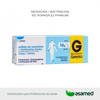 NEOMICINA + BACITRACINA 10G POMADA (G) PHARLAB