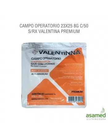 CAMPO OPERATORIO 23X25 8G C/50 S/RX VALENTINA PREMIUM