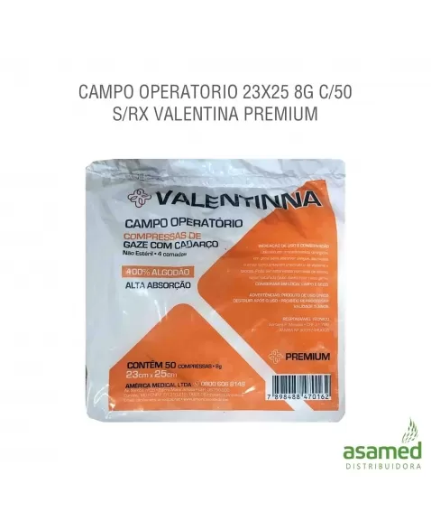 CAMPO OPERATORIO 23X25 8G C/50 S/RX VALENTINA PREMIUM