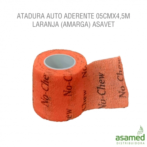 ATADURA AUTO ADERENTE 05CMX4,5M LARANJA (AMARGA) ASAVET