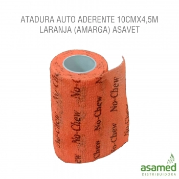 ATADURA AUTOADERENTE 10CMX4,5M LARANJA (AMARGA) ASAVET