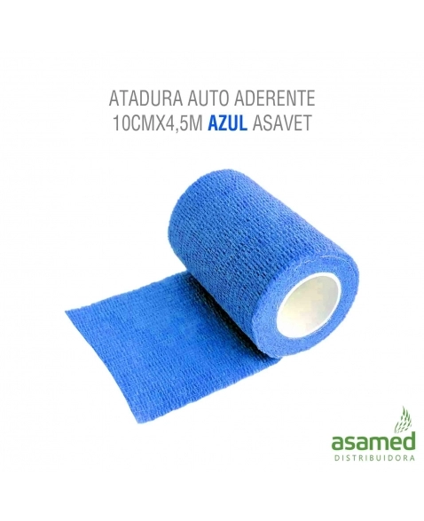 ATADURA AUTO ADERENTE 10CMX4,5M AZUL ASAVET