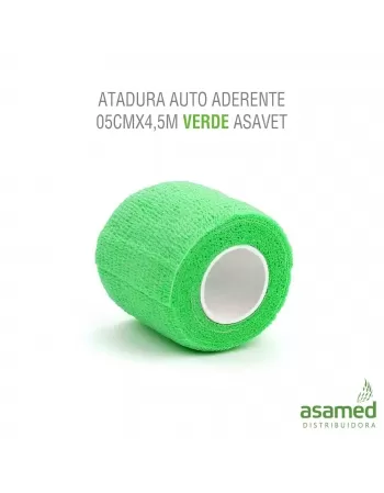 ATADURA AUTOADERENTE 05CMX4,5M VERDE ASAVET