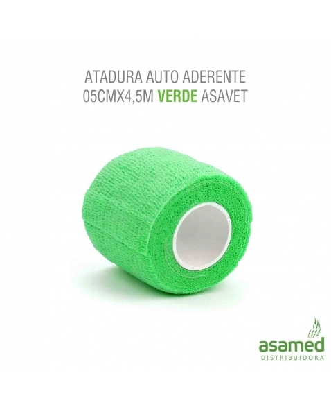 ATADURA AUTO ADERENTE 05CMX4,5M VERDE ASAVET