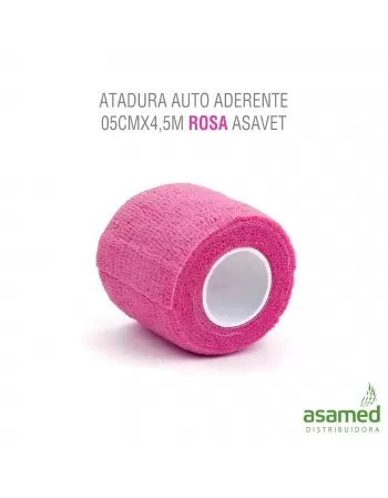 ATADURA AUTOADERENTE 05CMX4,5M ROSA ASAVET