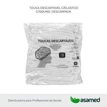 TOUCA DESCARTAVEL C/ELASTICO C/100UND. DESCARPACK