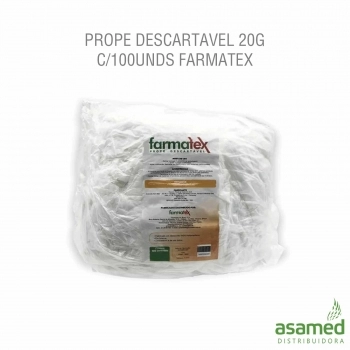 PROPE DESCARTAVEL 20G C/100UNDS FARMATEX