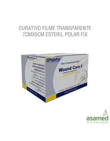 CURATIVO FILME TRANSPARENTE 7CMX5CM ESTERIL POLAR FIX