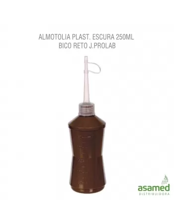 ALMOTOLIA PLAST. ESCURA 250ML BICO RETO J.PROLAB