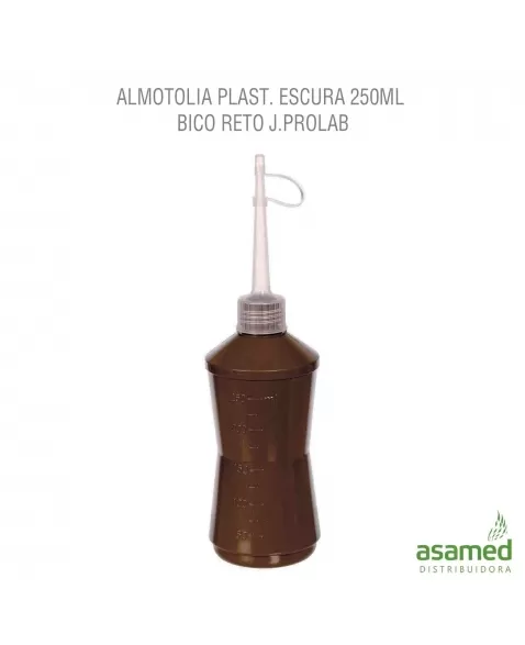 ALMOTOLIA PLAST. ESCURA 250ML BICO RETO J.PROLAB