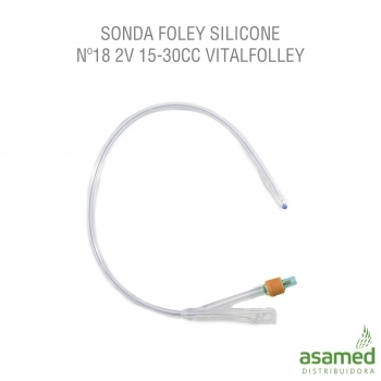 SONDA FOLEY SILICONE Nº18 2V 15-30CC VITALFOLLEY