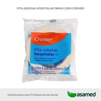 FITA ADESIVA HOSPITALAR 19MM X 50M CREMER