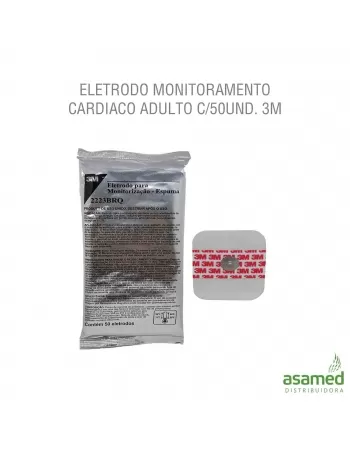 ELETRODO MONITORAMENTO CARDIACO ADULTO C/50UND. 3M