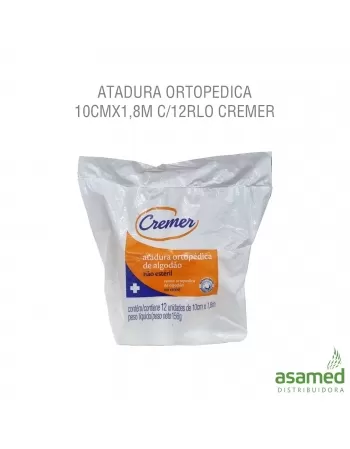 ATADURA ORTOPEDICA 10CMX1,8M C/12RLO CREMER