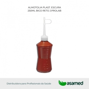 ALMOTOLIA PLAST. ESCURA 250ML BICO RETO J.PROLAB
