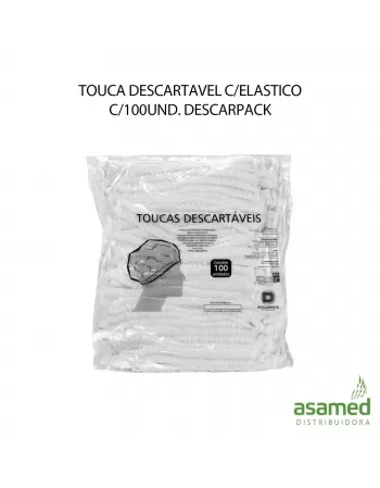 TOUCA DESCARTAVEL C/ELASTICO C/100UND. DESCARPACK