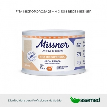 FITA MICROPOROSA 25MM X 10M BEGE MISSNER