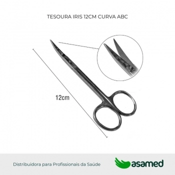 TESOURA IRIS 12CM CURVA ABC