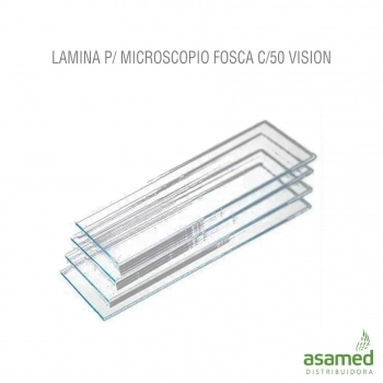 LAMINA P/ MICROSCOPIO FOSCA C/50 VISION