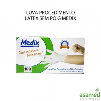 LUVA PROCEDIMENTO LATEX SEM PO G MEDIX