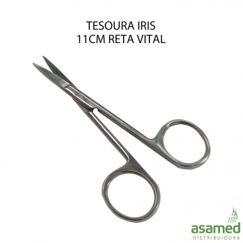TESOURA IRIS 11CM RETA VITAL