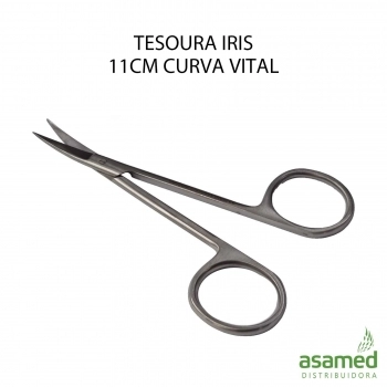TESOURA IRIS 11CM CURVA VITAL