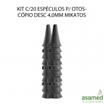 KIT C/20 ESPECULOS P/ OTOSCÓPIO DESC 4,0MM MIKATOS