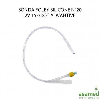 SONDA FOLEY SILICONE Nº20 2V 15-30CC ADVANTIVE