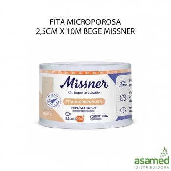 FITA MICROPOROSA 25MM X 10M BEGE MISSNER