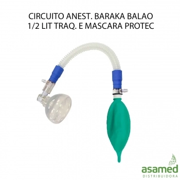 CIRCUITO ANEST. BARAKA BALAO 1/2LIT TRAQ. E MASCARA PROTEC