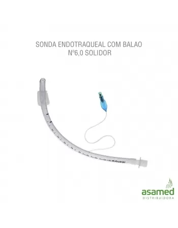 SONDA ENDOTRAQUEAL COM BALAO Nº6,0 SOLIDOR