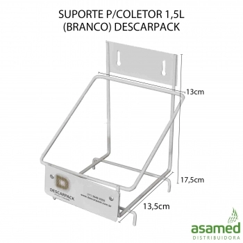 SUPORTE P/COLETOR 01,5L (BRANCO) DESCARPACK