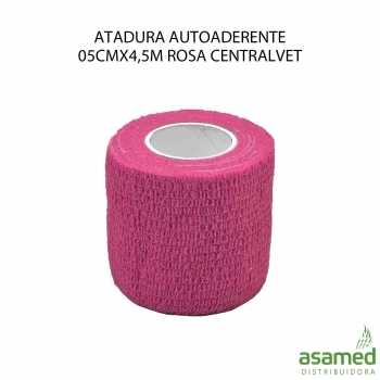 ATADURA AUTOADERENTE 05CMX4,5M ROSA CENTRALVET