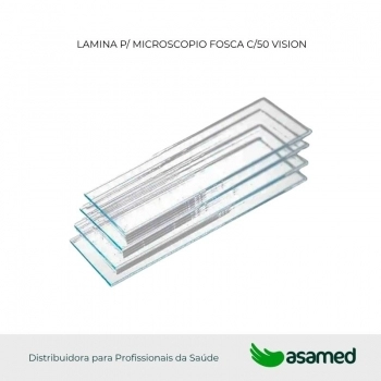 LAMINA P/ MICROSCOPIO FOSCA C/50 VISION