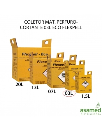COLETOR MAT. PERFURO CORTANTE 03L ECO FLEXPELL