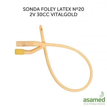 SONDA FOLEY LATEX Nº20 2V 30CC VITALGOLD