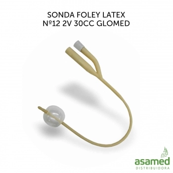 SONDA FOLEY LATEX Nº12 2V 30CC GLOMED