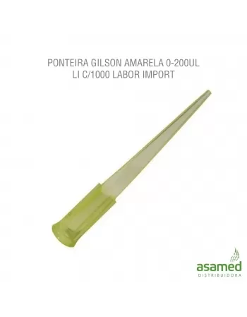 PONTEIRA GILSON AMARELA 0-200UL LI C/1000 LABOR IMPORT