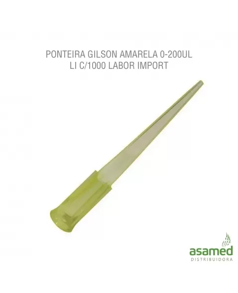 PONTEIRA GILSON AMARELA 0-200UL LI C/1000 LABOR IMPORT